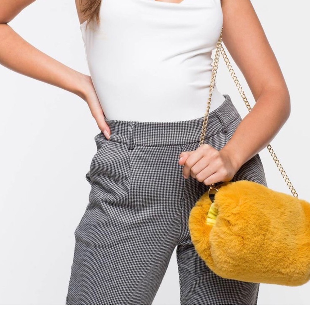 Mustard Faux Fur